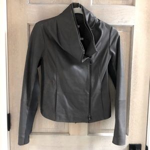Vince leather Scuba jacket